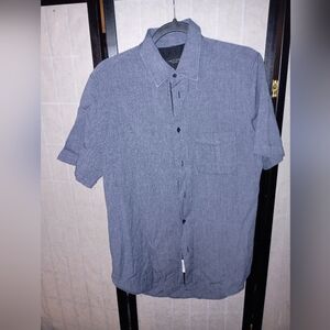 Men's Blue Short Sleeve Shirt